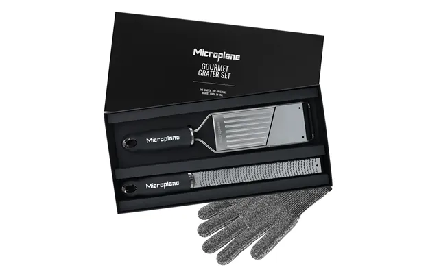 Microplane Gourmet Grater Set With Cut Resistant Glove Mic-36179