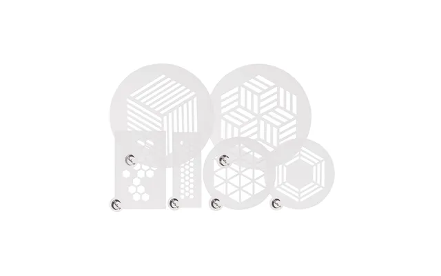 Plate-it Plating Stencils Hexagon 6 Piece Set