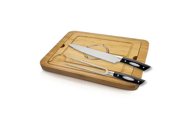 Scanpan 2 Piece Classic Carving Set With Board