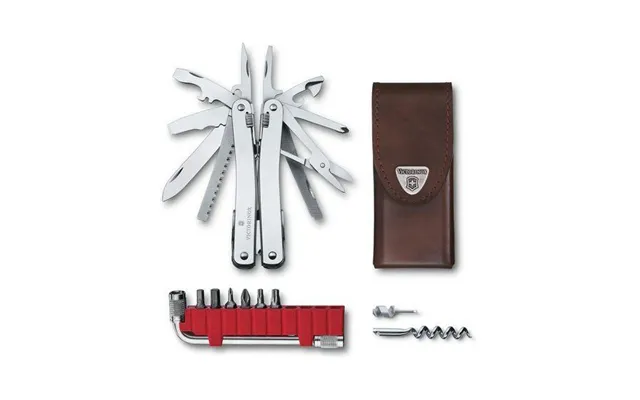 Victorinox Swiss Army Knife Swisstool Spirit X Plus With Leather Pouch 30235l