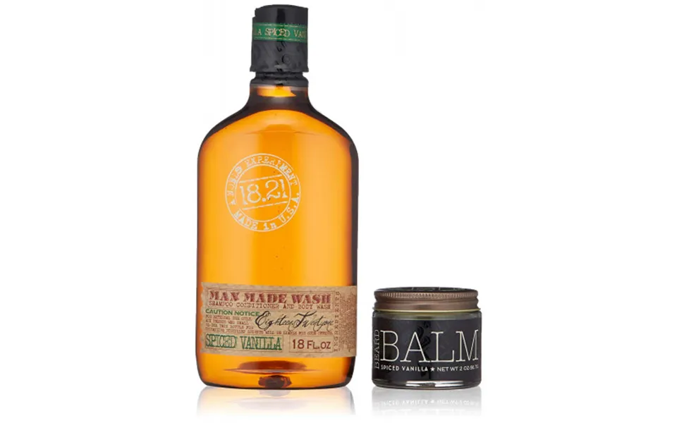 18.21 Man Made Wash & Balm Spiced Vanilla Gift Set