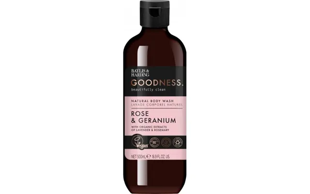 Baylis & Harding Baylis & Harding Goodness Body Wash 500ml Rose & Geranium