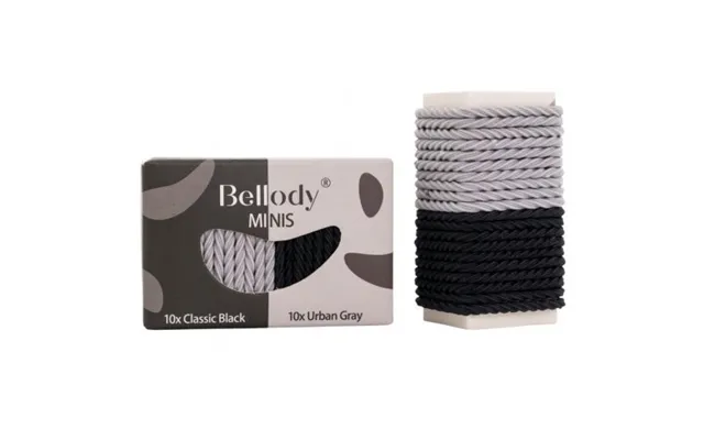 Bellody Mini Hair Ties Black & Gray product image