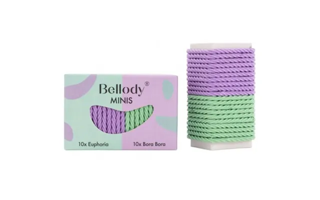 Bellody Mini Hair Ties Mint & Violet product image