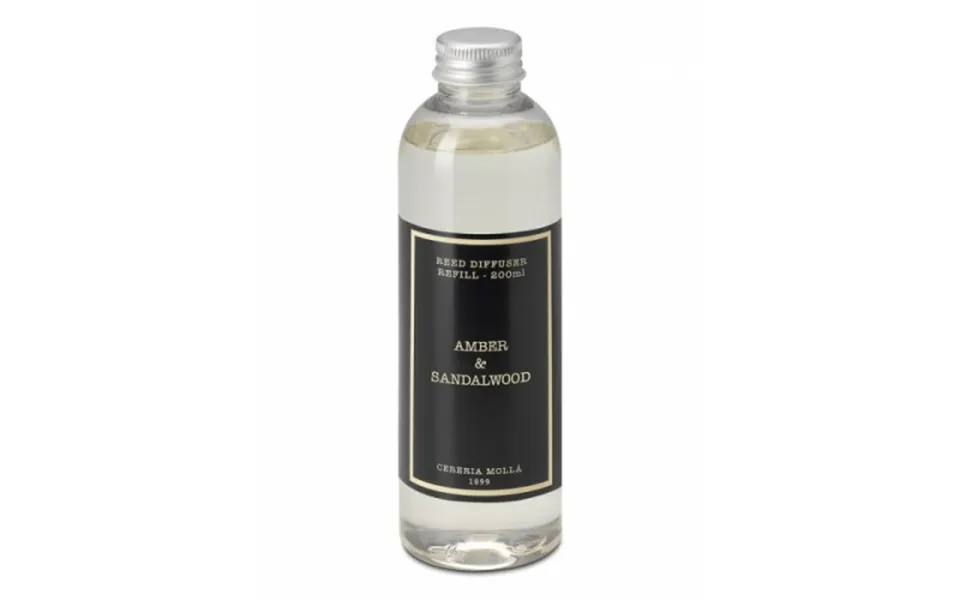 Cereria Molla Amber & Sandalwood Reed Diffuser Refill 200ml