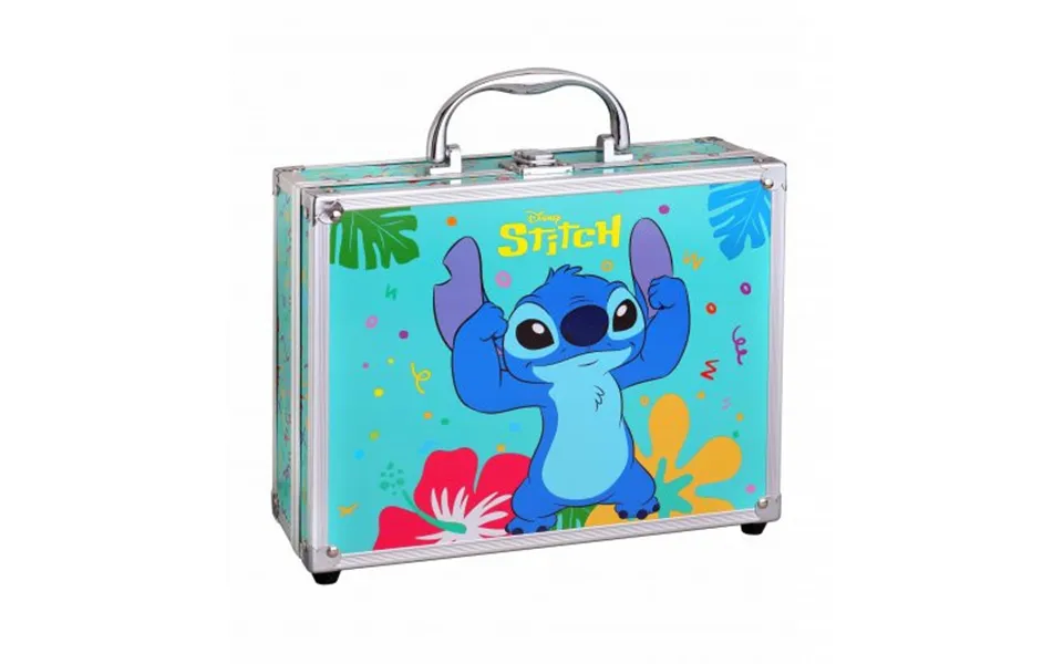 Disney Stitch Makeup Case With Folding Trays 1pcs
