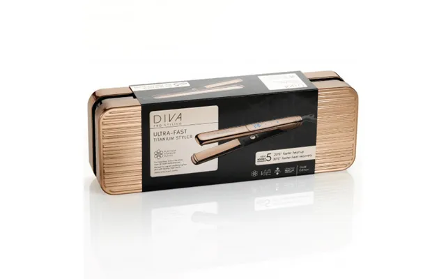 Diva Pro Styling Ultra Fast Titanium Styler Rose Gold 1pcs product image