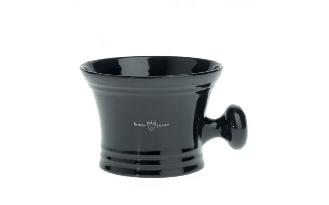 Edwin Jagger Porcelain Shaving Bowl With Handle Black product image