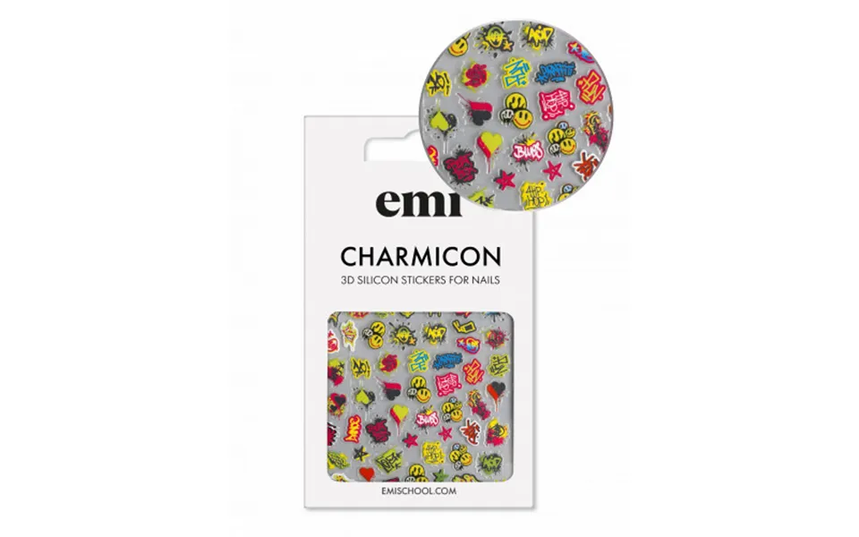 E.mi Charmicon Silicone Stickers 204 Graffiti