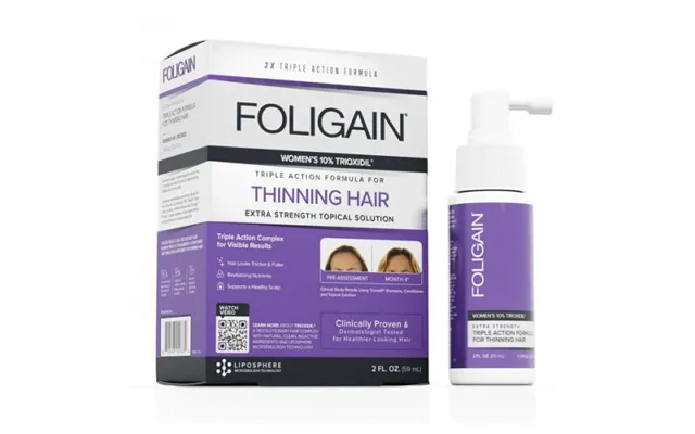 Foligain Intensive Targeted Hair Treatment For Thinning Hair With 10% Trioxidil For Women 1 Month