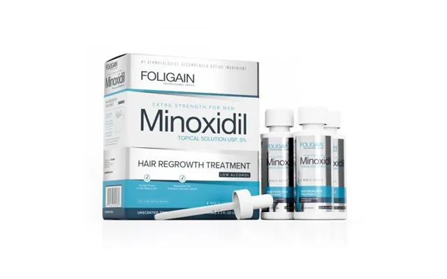 Foligain Low Alcohol Minoxidil 5% Hair Regrowth Treatment For Men 9 Months