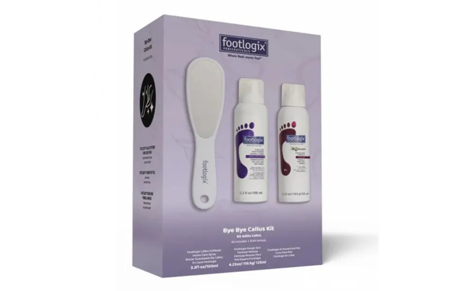 Footlogix Bye Bye Callus 3 Piece Kit 100ml 125ml