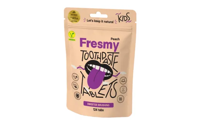 Fresmy Fresmy Peach Toothpaste Tablets For Kids 124 Tabs