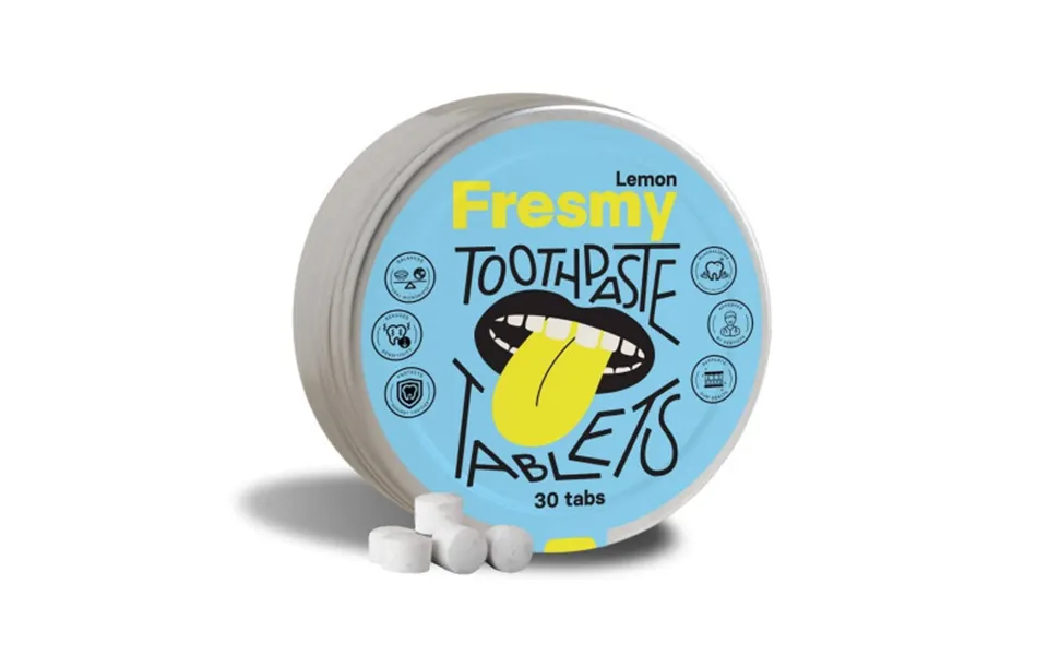 Fresmy Lemon Toothpaste Tablets 30 Tabs