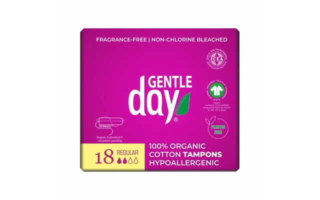 Gentle Day Gentle Day Regular Organic Cotton Tampons 18pcs