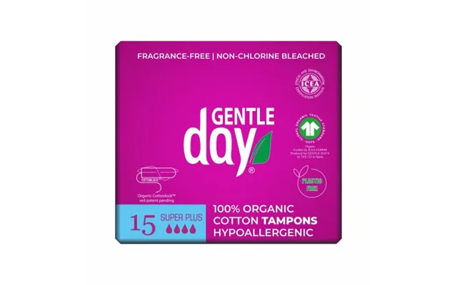 Gentle Day Gentle Day Super Plus Organic Tampons 15pcs