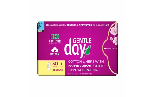 Gentle Day Organic Cotton Liners With Far-ir Anion Strip 30pcs