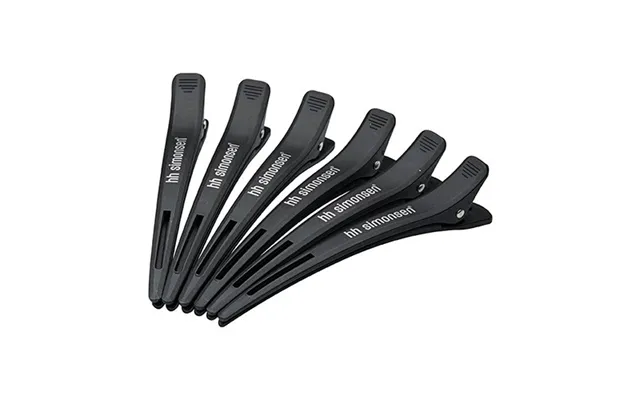 Hh Simonsen Carbon Clips 6 Pcs. - Black Black 6 Pcs.