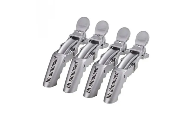 Hh Simonsen Crocodile Clips 4 Pcs. - Black Silver 4 Pcs.