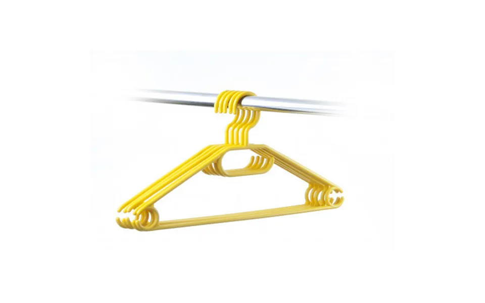 Homelyworld Wz8 Plastic Hangers Yellow