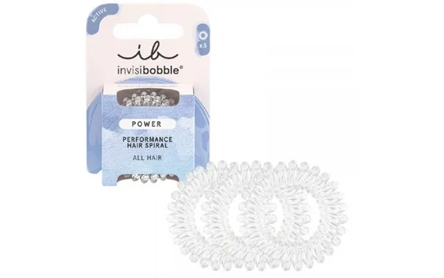 Invisibobble Power Performance Hair Spiral Crystal Clear product image