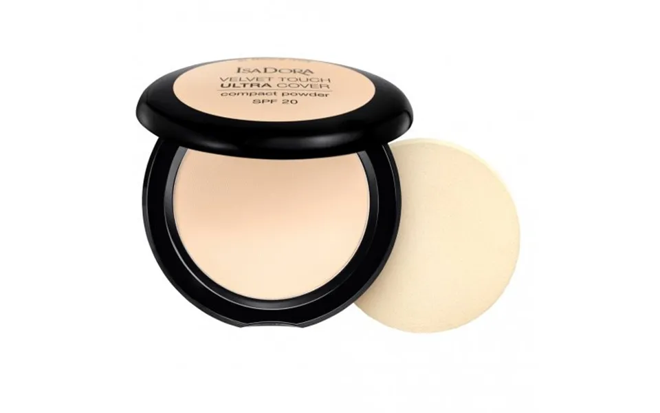Isadora Velvet Touch Ultra Cover Compact Powder Spf20 60 Fair Porcelain