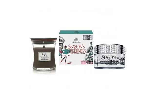 Klipshop Hand Cream And Candle Set Sand & Driftwood