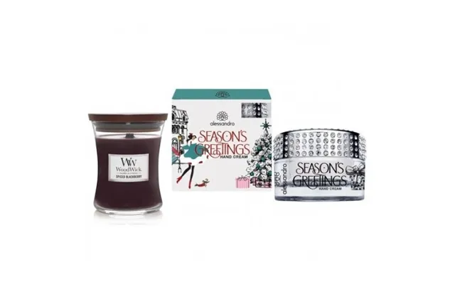 Klipshop Hand Cream And Candle Set Spiced Blackberry