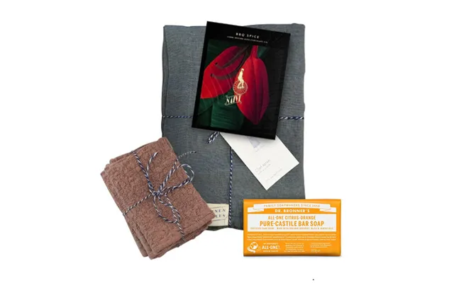 Klipshop Linen Tales Apron And Kitchen Towel Set