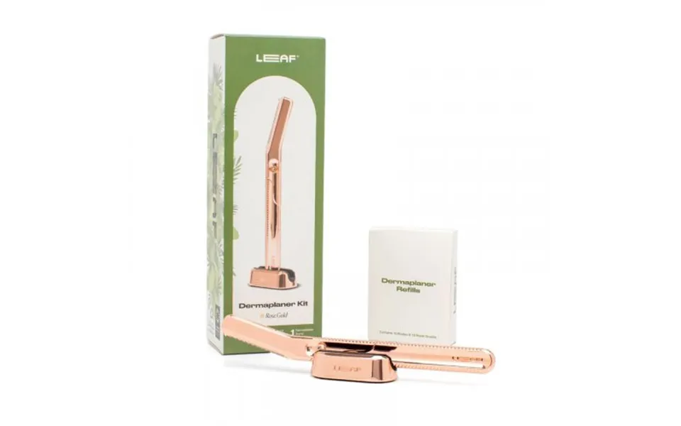 Leaf Shave Dermaplaner Kit Rose Gold