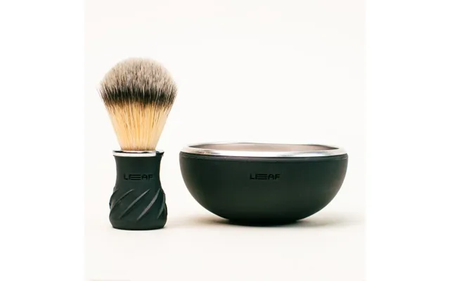 Leaf Shave Leaf Shave Shave Bowl & Brush Black