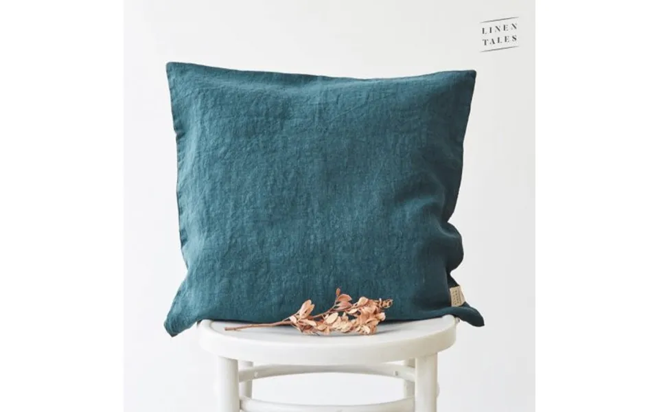 Linen Tales Linen Cushion Cover Deep Water