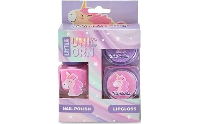 Martinelia Martinelia Little Unicorn Mini Set Trio Nail Polish Lip Gloss Set
