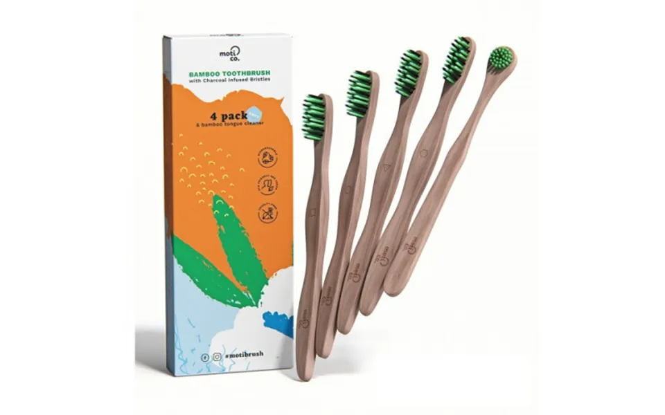 Moti Co. Bamboo Toothbrush Kit Gift Set