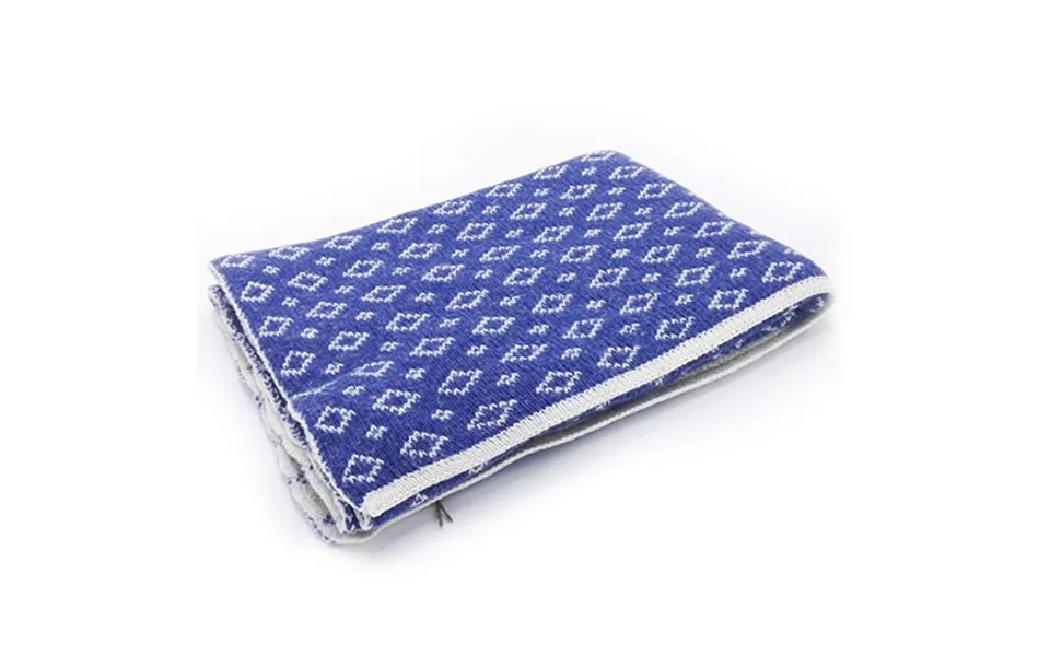 Nord Snow Chrystal Baby Merino Wool Blanket Blue