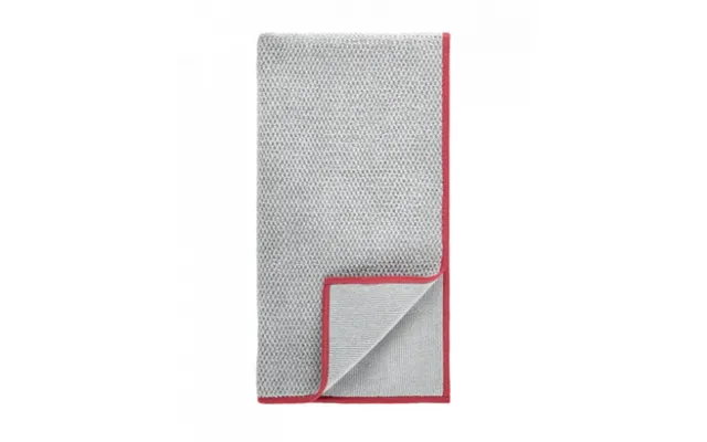 Norwex Textured Kitchen Towel Grey With Red Trim
