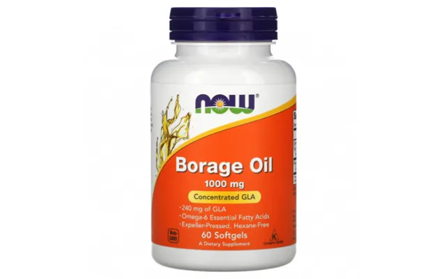 Now Foods Borage Oil 1000mg 60 Caps. product image