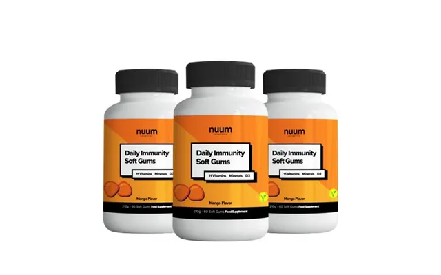 Nuum Cosmetics Daily Immunity Soft Gums Food Supplement 3 Months