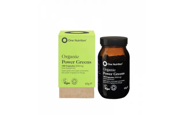 One Nutrition Organic Power Greens Capsules 100 Capsules product image