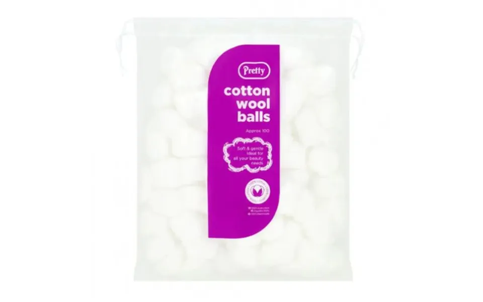 Pretty Cotton Wool Balls 100 Pcs.