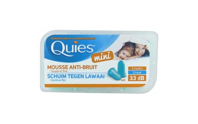 Quies Quies Mini Anti-noise Foam Earplugs 3 Paires