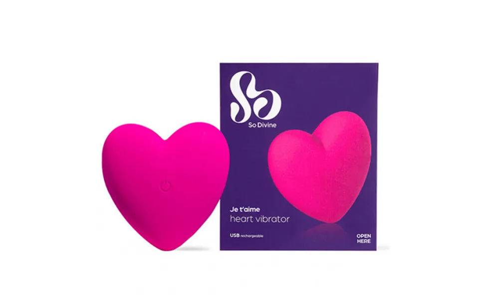 So Divine Je T'aime Heart Vibrator Pink