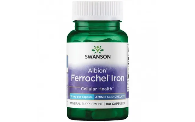 Swanson Albion Ferrochel Iron 18mg 180 Capsules product image