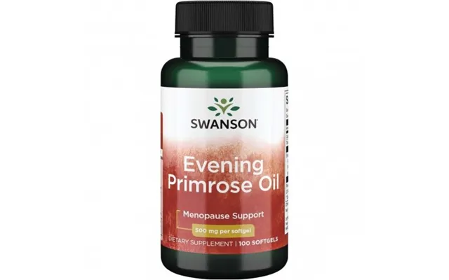 Swanson Evening Primrose Oil 500mg Menopause Support 100 Capsules product image