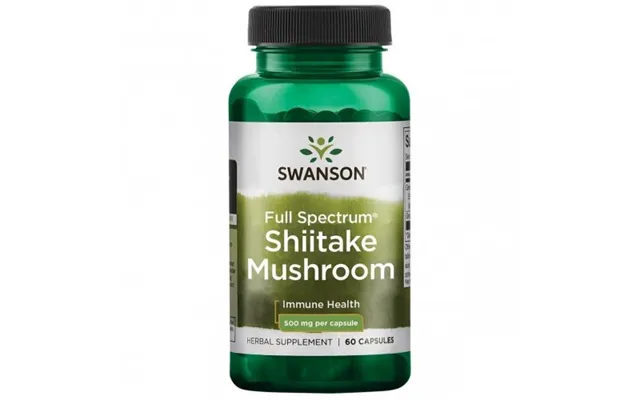 Swanson Full Spectrum Shiitake Mushroom 500mg Immune Health 60 Caps product image