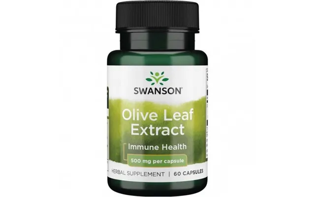 Swanson Olive Leaf Extract Immune Health 500 Mg 60 Caps. product image