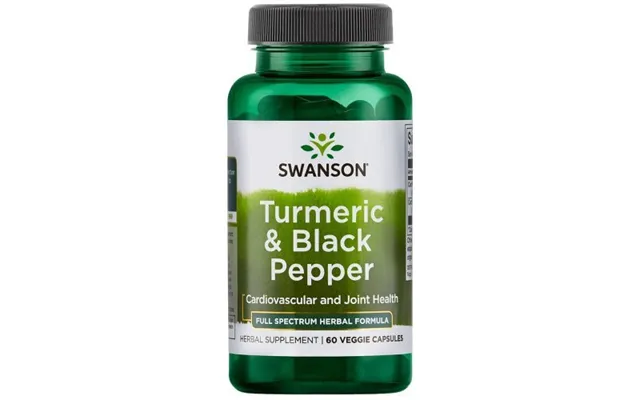 Swanson Turmeric & Black Pepper Food Supplement 60 Caps. product image