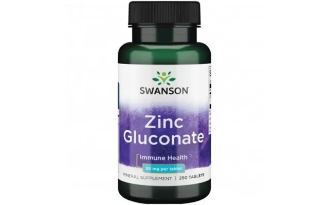 Swanson Zinc Gluconate Immune Health 30mg 250 Tablets product image