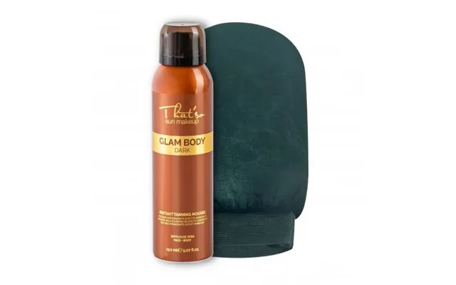 That'so Sun Makeup Glam Body Mousse Dark Dha 6% Mitt