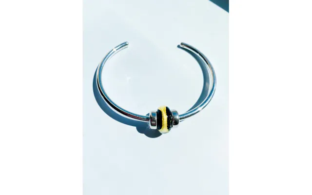 Trollbeads Black Gold Bead Silver Bangle Set Xxs